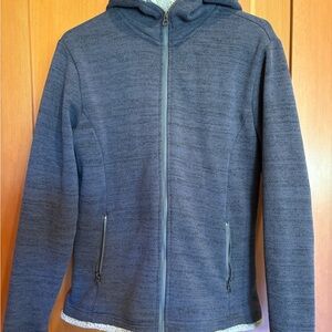 Kuhl Gray Utility Jacket Lightweight Hooded Design